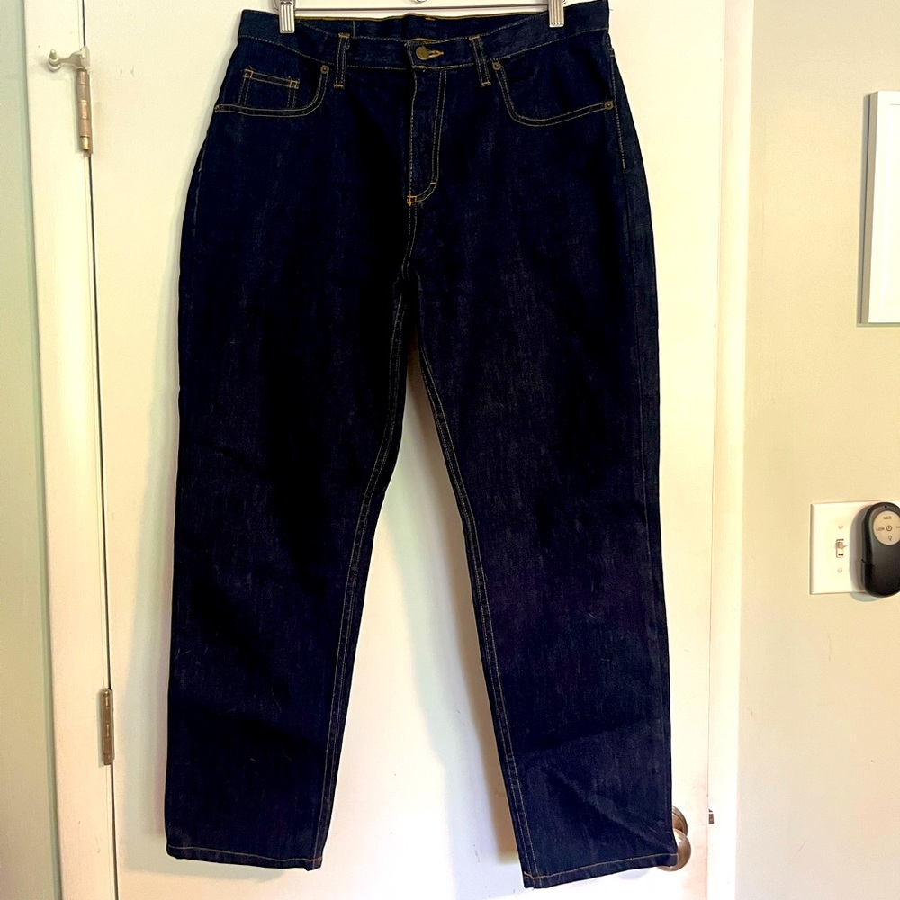 Dearborn Denim Women’s straight leg dark wash jeans size 34